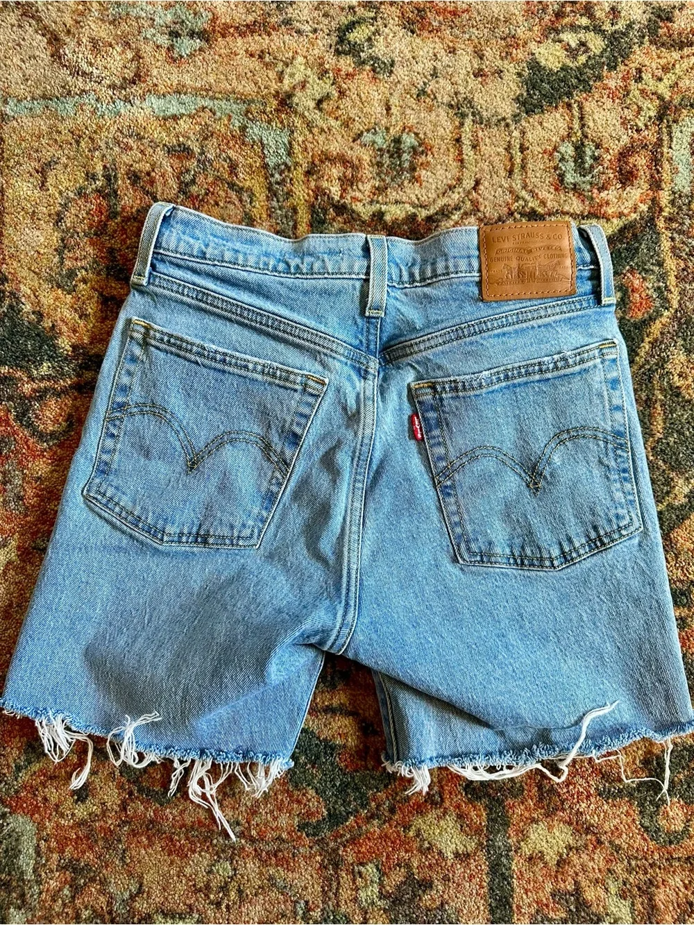 Levi's Light Blue Wedgie Denim Shorts